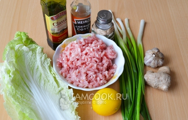 Ингредиенты для гёдза