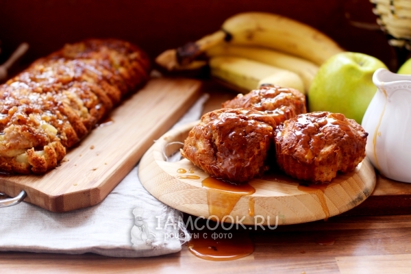 Фото бананового кекса с яблоком