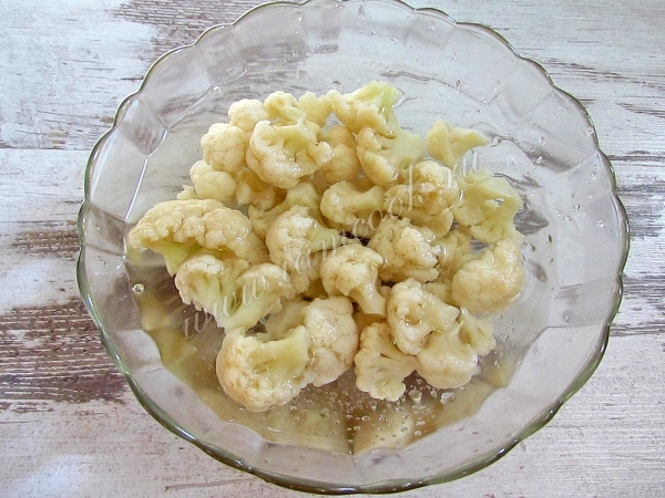 Охладить цветную капусту