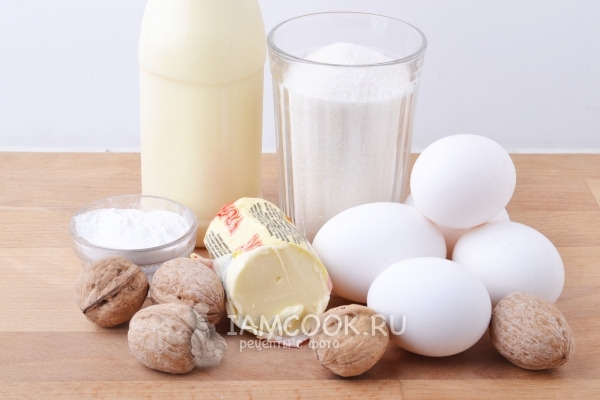Ингредиенты для торта-безе в домашних условиях