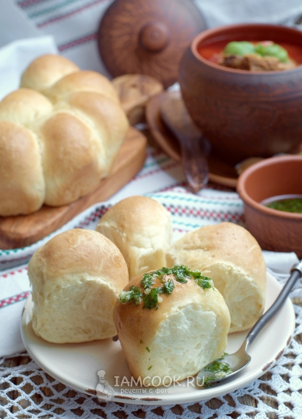 Фото пампушек к борщу за 20 минут