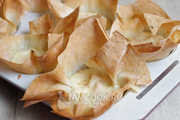 Готовые мешочки из теста фило