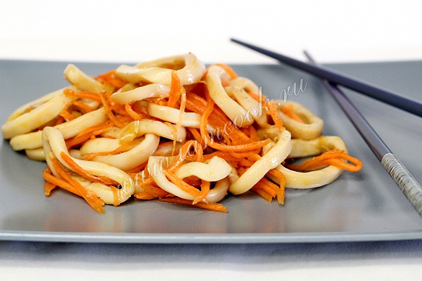 Рецепт калмаров по корейски