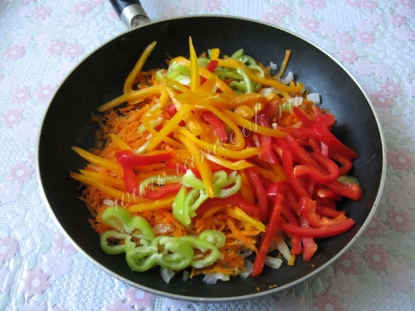Морковь со сладким перцем