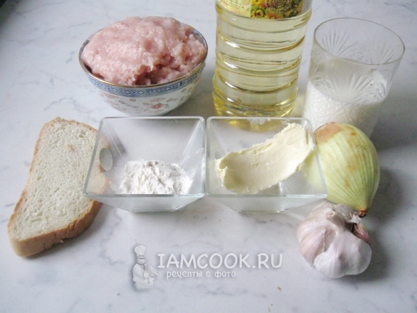 Ингредиенты для котлет с молоком