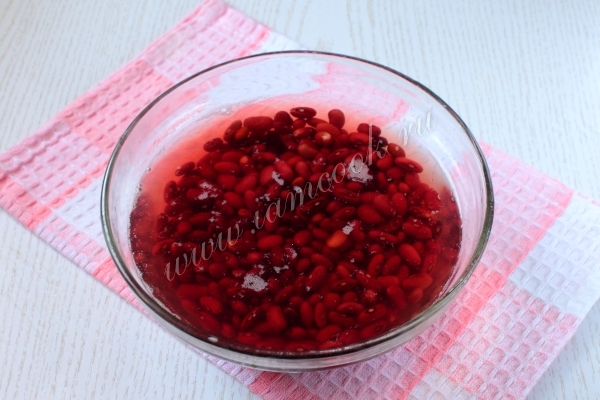 Фасоль замоченная