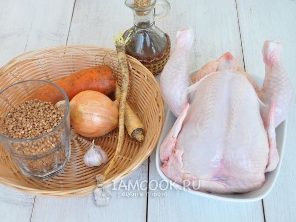 Ингредиенты для курицы в горшочках
