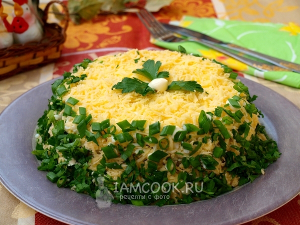 Фото салата «Грибы под шубой»