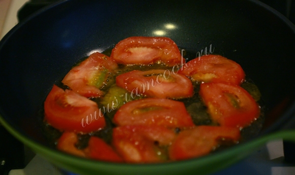 Обжарка помидоров на сковороде