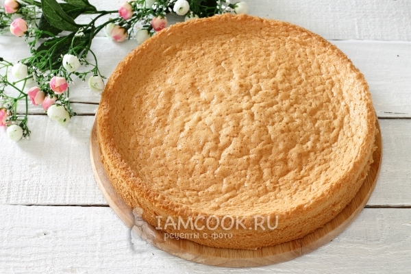 Рецепт бисквита на кипятке