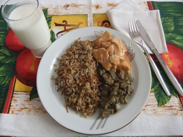 Рецепт риса с лапшой