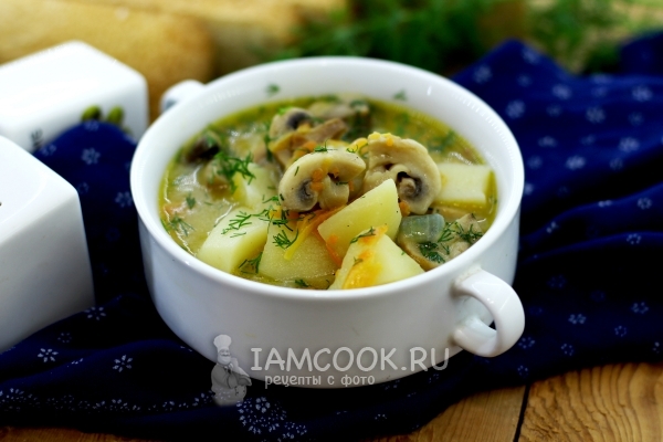 Фото тушеной картошки с грибами