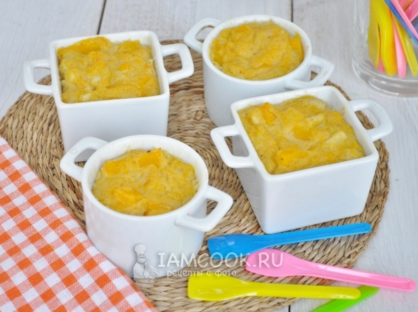 Фото запеканки из тыквы с манкой