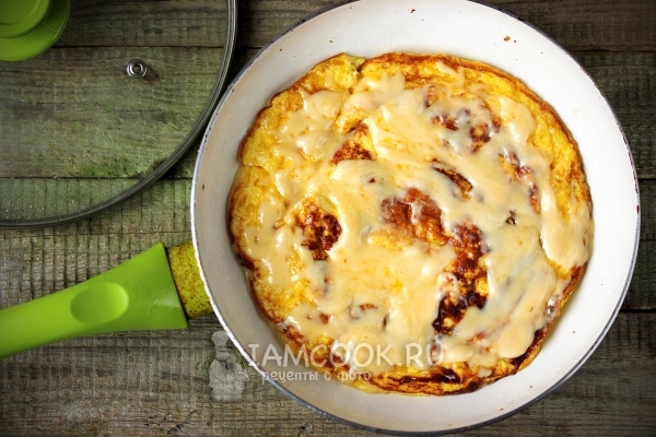 Рецепт омлета с сыром