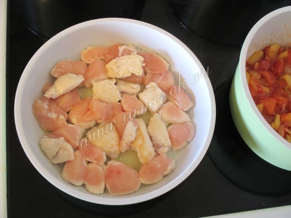 Обжарка курицы