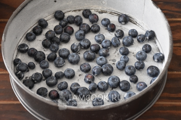 Положить в форму чернику