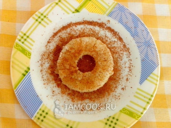 Посыпать корицей