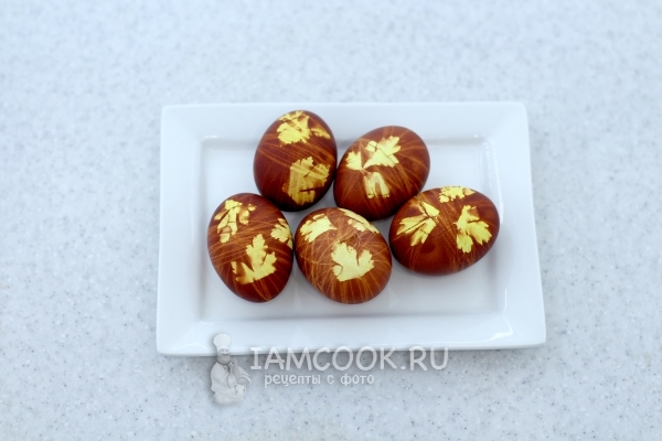 Рецепт яиц крашенок