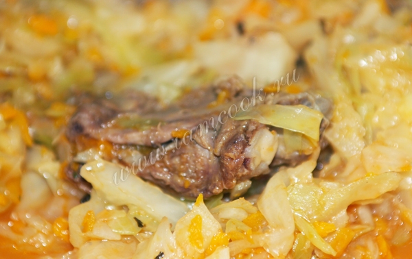 утка тушеная с капустой, фото