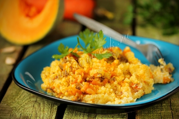 Рецепт пшенной каши с фаршем