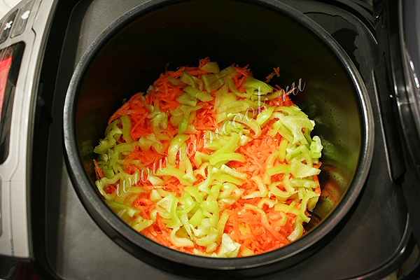 Тушение овощей в мультиварке