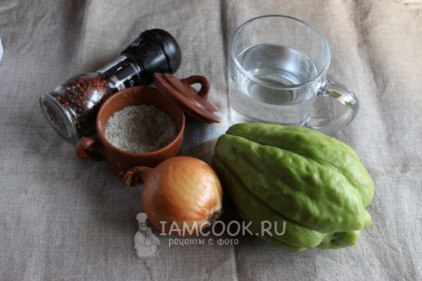 Ингредиенты для супа-пюре из чайота