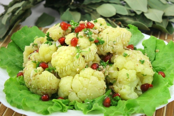 Рецепт салата из цветной капусты