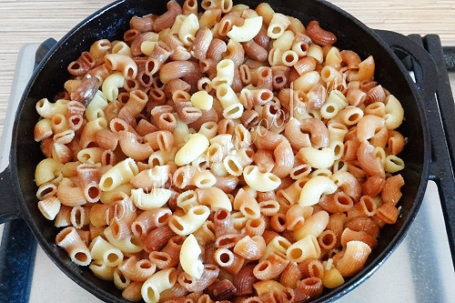 Макароны жаренные на сковороде