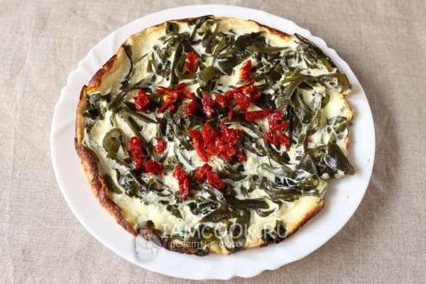 Рецепт омлета «Камуфляж» с морской капустой