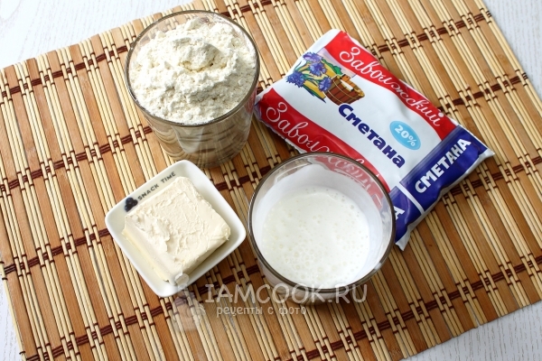 Ингредиенты на тесто для хачапури