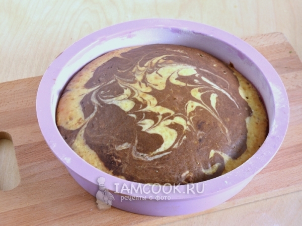 Рецепт пирога «Зебра» на кефире