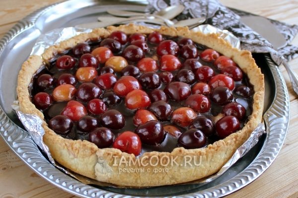 Фото песочного пирога с фруктами