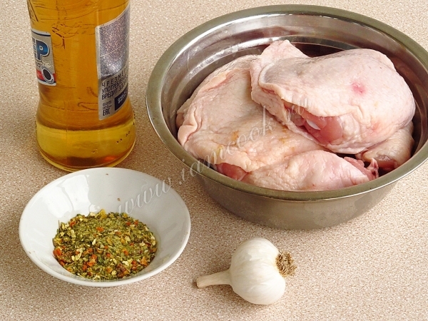 Ингредиенты для куриных бедрышек