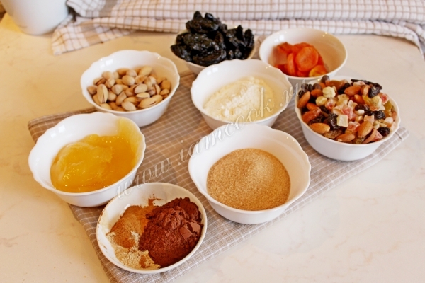 Ингредиенты для панфорте