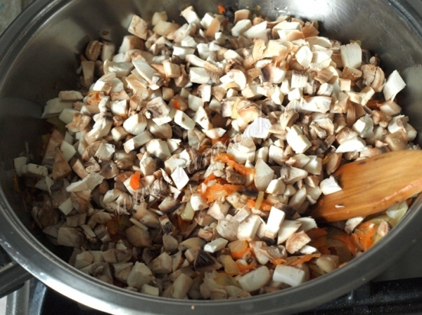 Обжарка шампиньонов