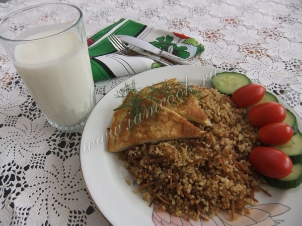 Рецепт булгура с яйцом