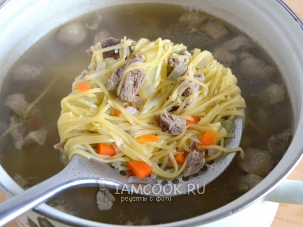 Готовый суп из утки