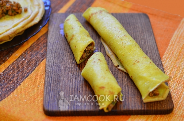 Нарезать блинчик