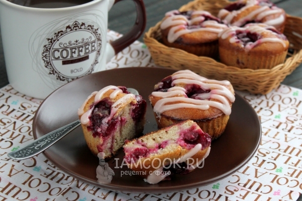 Фото кексов на кефире из полезной муки