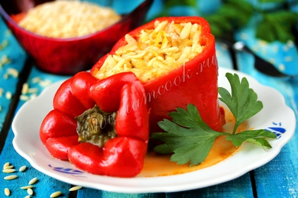 Рецепт перца, фаршированного свининой