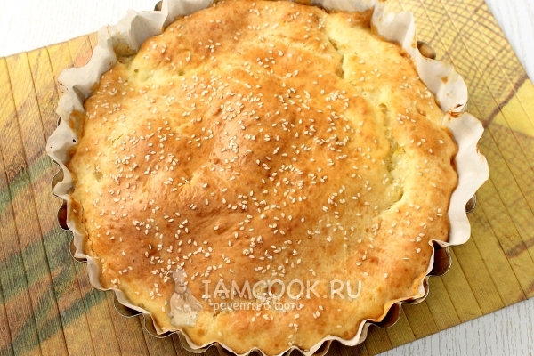 Рецепт заливного пирога с курицей