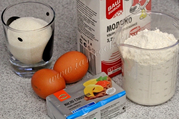 Ингредиенты для эклеров по госту