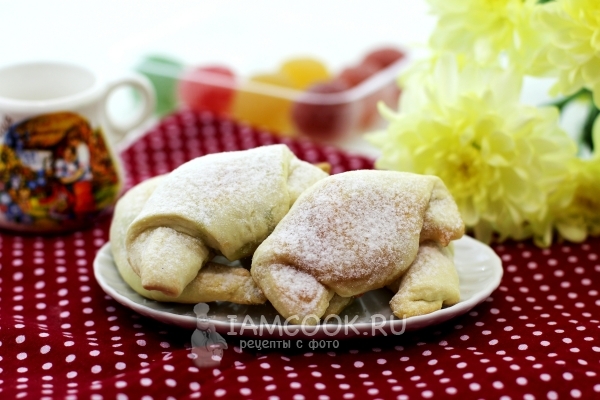 Рецепт рогаликов с мармеладом