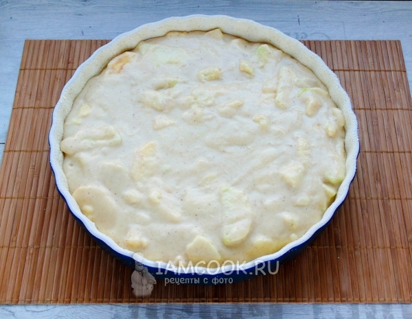 Перелить тесто в форму