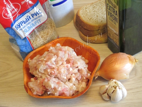 Ингредиенты фрикаделек для детей