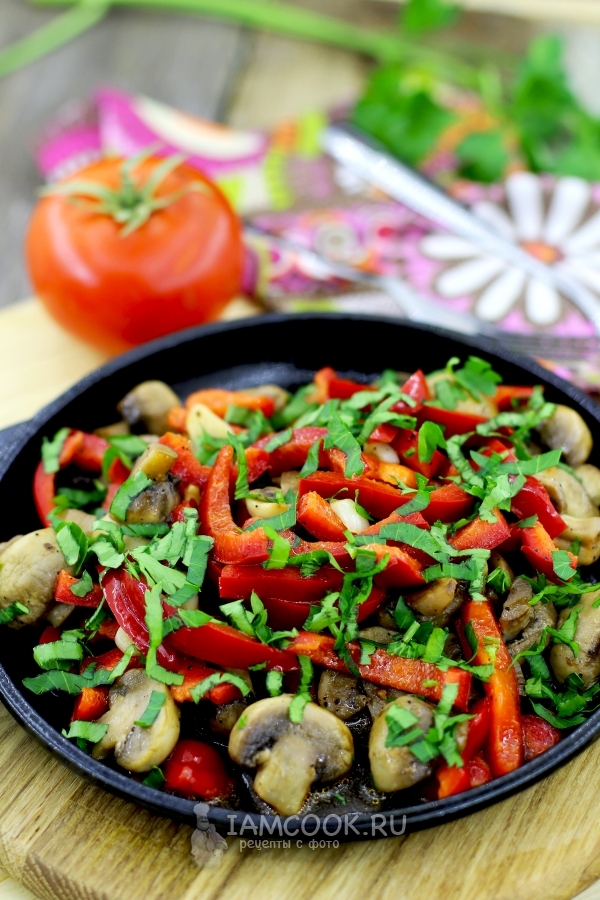 Шампиньоны жареные, рецепт