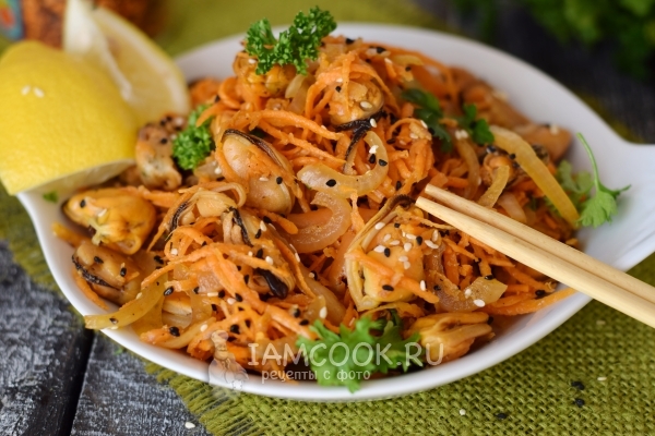 Фото мидий, маринованных по-корейски