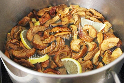 Вырим яблочный компот с лимоном