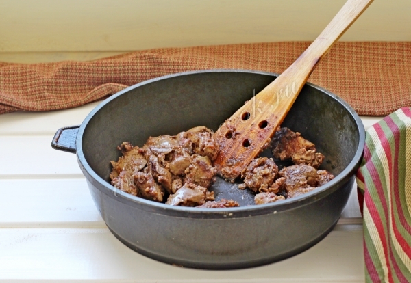 Обжарка печени