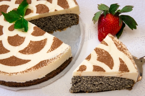 Рецепт макового торта со сметаной